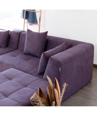 POGO CONCEPT BRONX SOFÁ MODULAR 5 PLAZAS MORADO TAKANAP