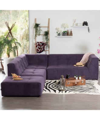 POGO BRONX SOFÁ MODULAR 5 PLAZAS MORADO TAKANAP