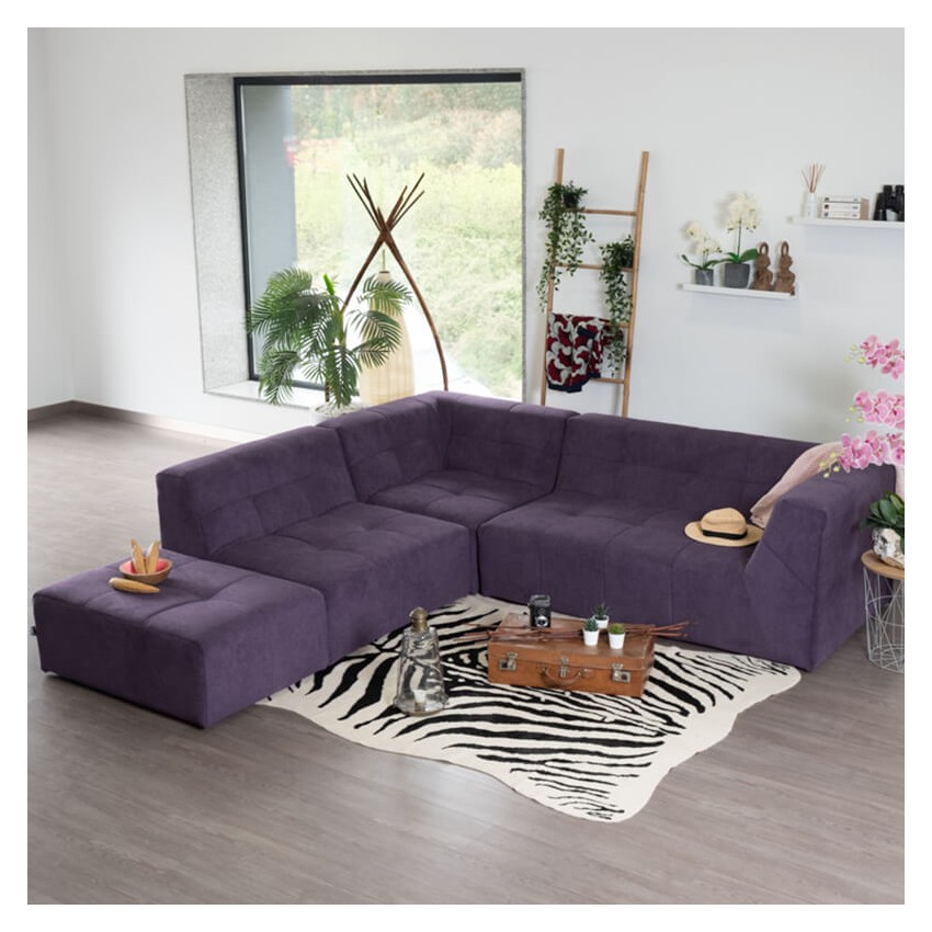 POGO BRONX SOFÁ MODULAR 5 PLAZAS MORADO TAKANAP