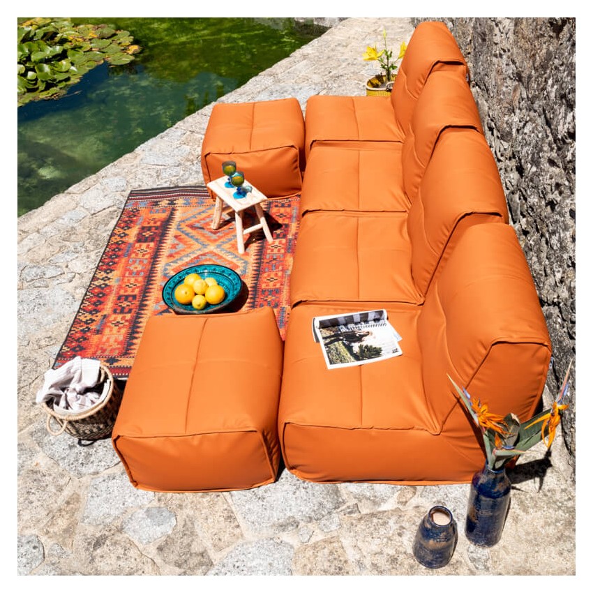 Nomad sofá exterior modular terracota Takanap
