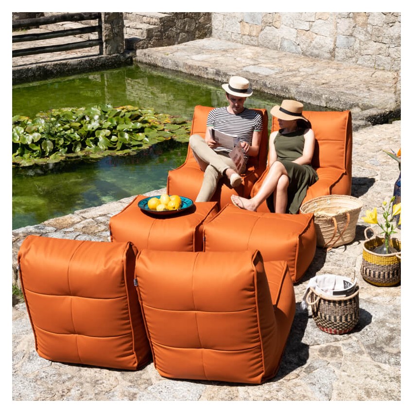 Nomad sofá exterior modular terracota Takanap