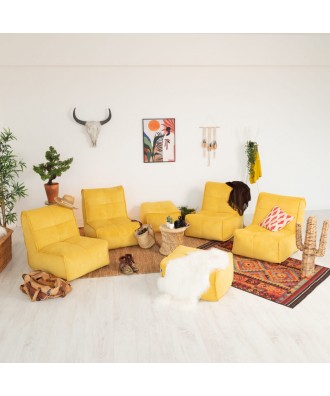 Nomad interior sofá modular amarillo Takanap