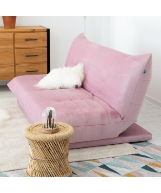 Sofá cama Shamu Takanap rosa pastel 2 plazas