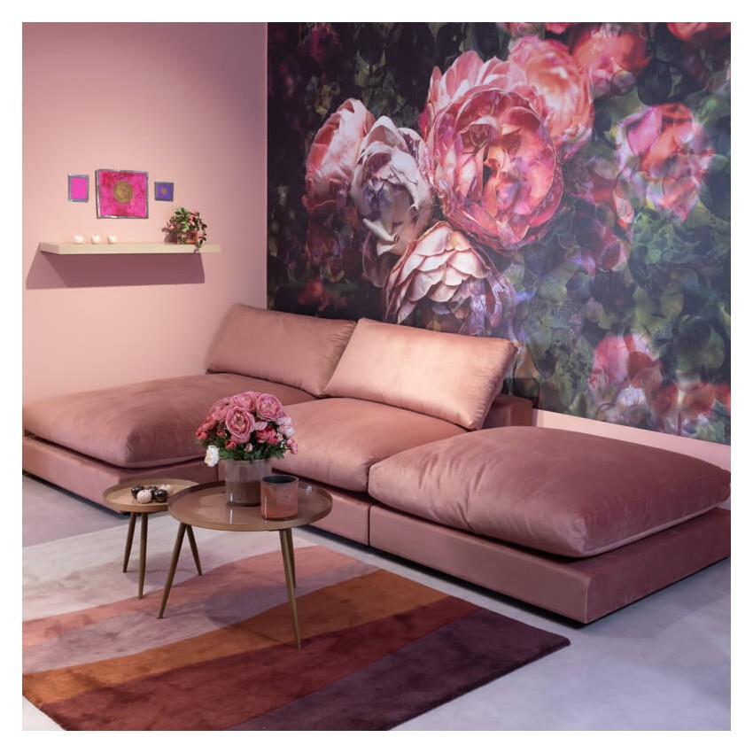 Fluffy Sofá modular 5 plazas rosa empolvado Takanap Fluffy Sofá modular 5 plazas rosa empolvado Takanap