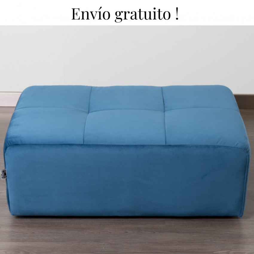 Puff Rectangular Terciopelo - Sofá Modular