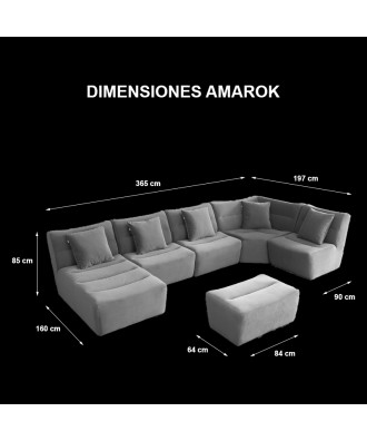 AMAROK ATELIER TAKANAP Sofá Panorámico 6 plazas