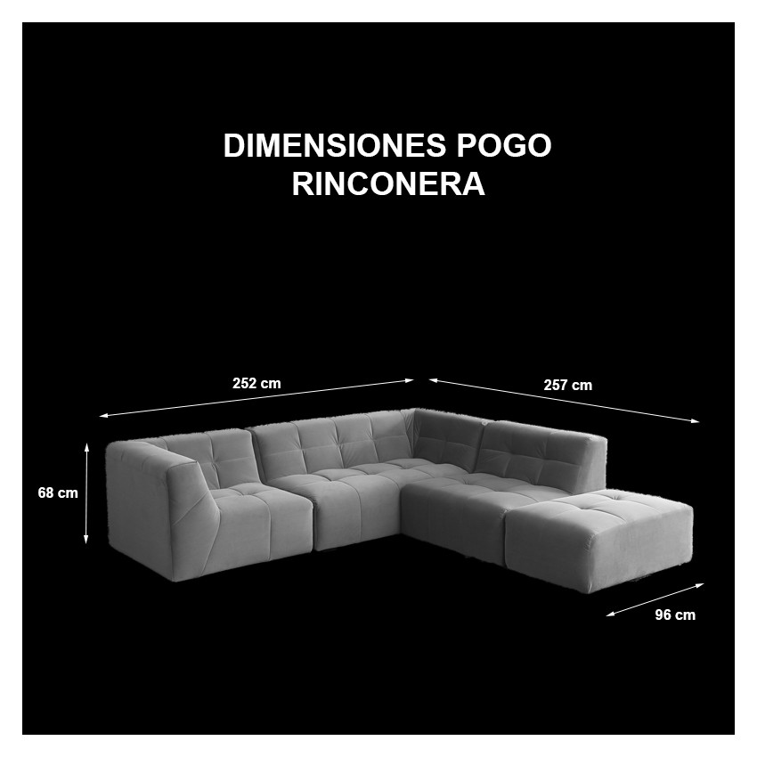 DIMENSIONES POGO SOFÁ RINCONERA TAKANAP