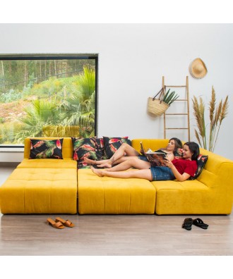 PANAMAX COUTURE SOFÁ MODULAR 7 PLAZAS AMARILLO TAKANAP